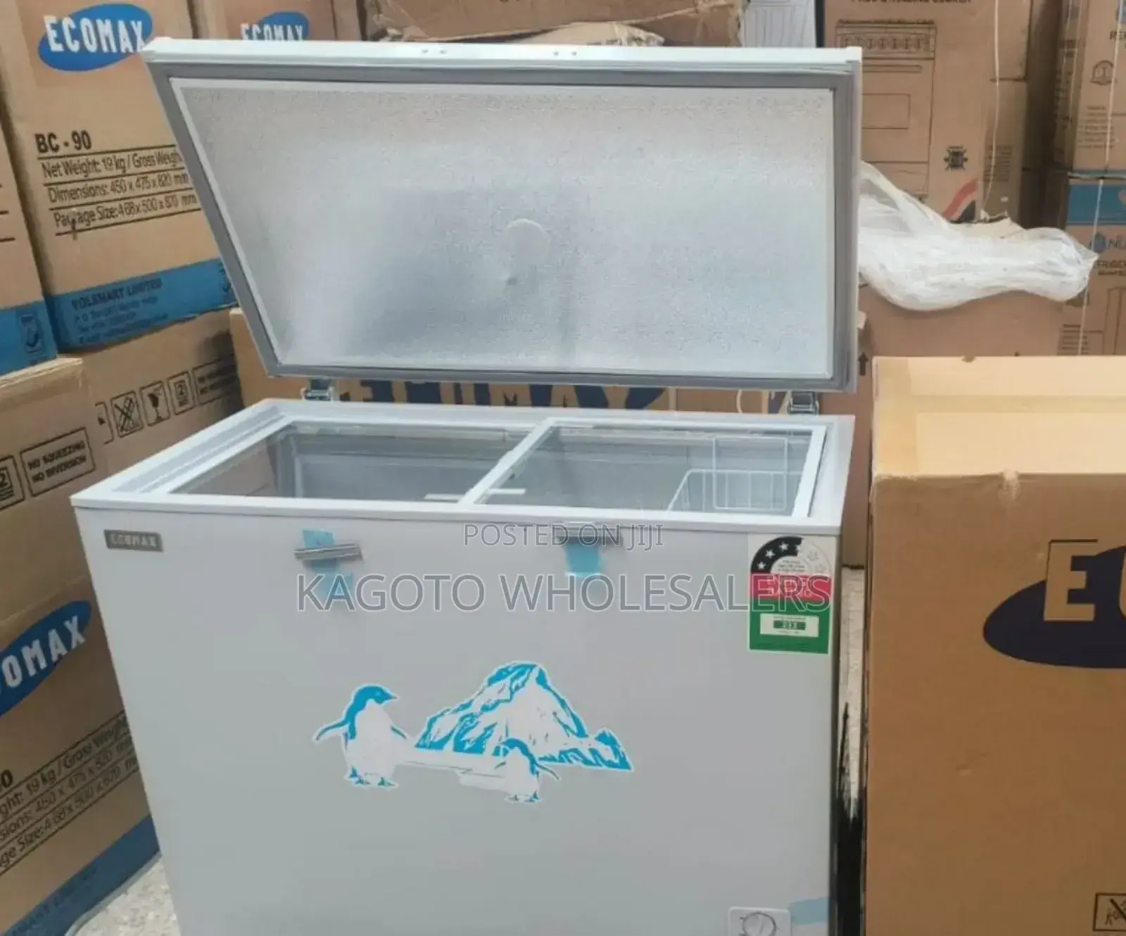 219litres Ecomax Chest Freezer White E*219*Fr