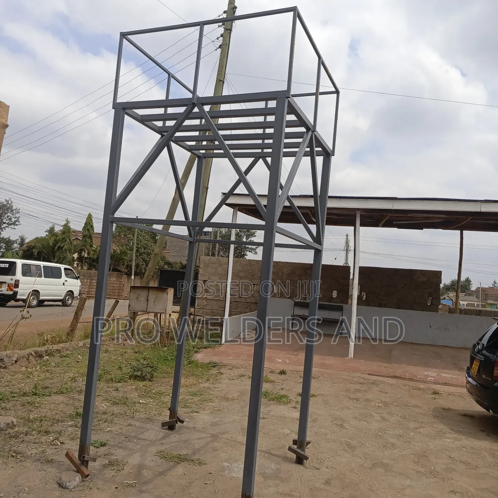 "Heavy-Duty Steel Water Tower – Built to Last!"