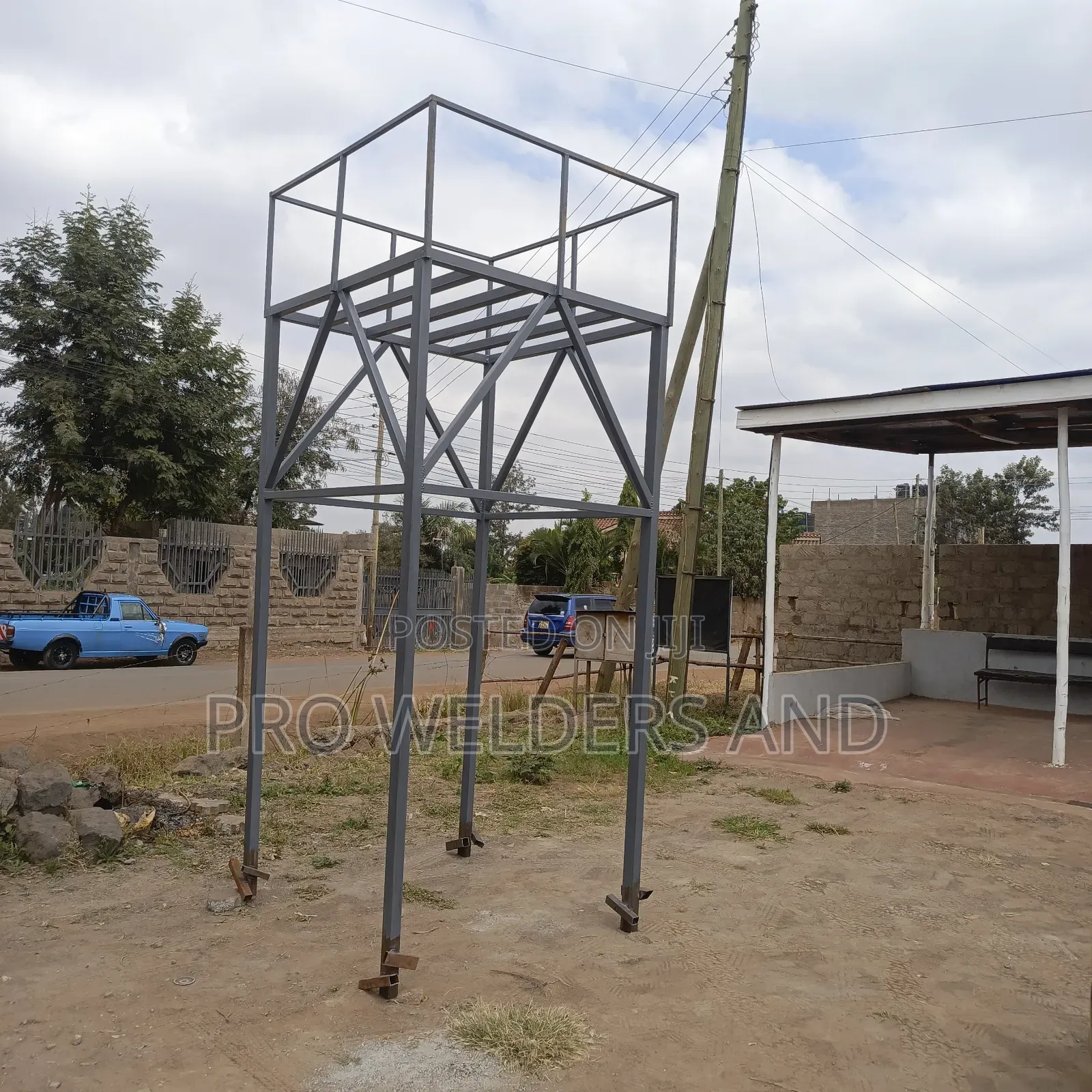 "Heavy-Duty Steel Water Tower – Built to Last!"