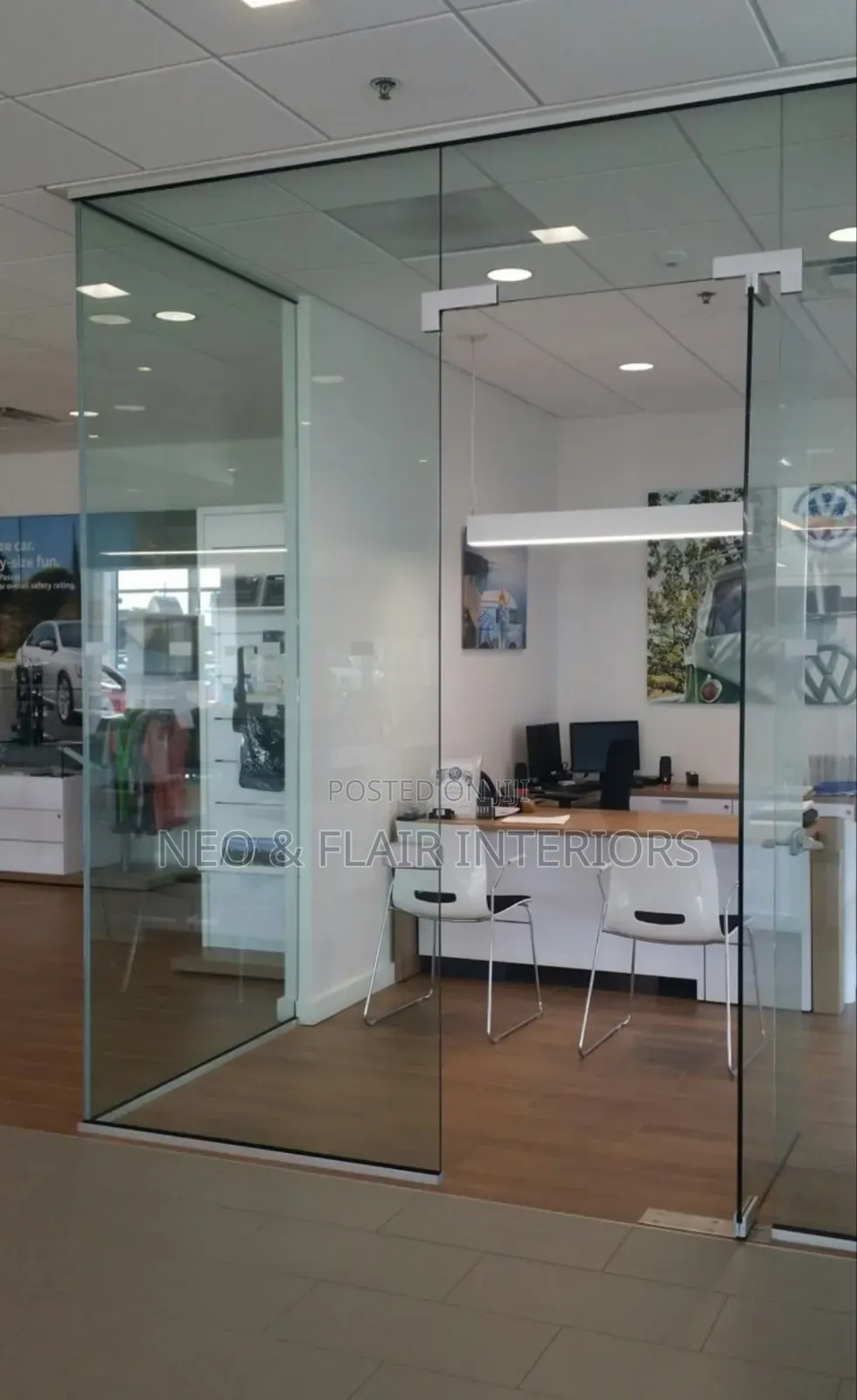 Clear Glass Office Partitions
