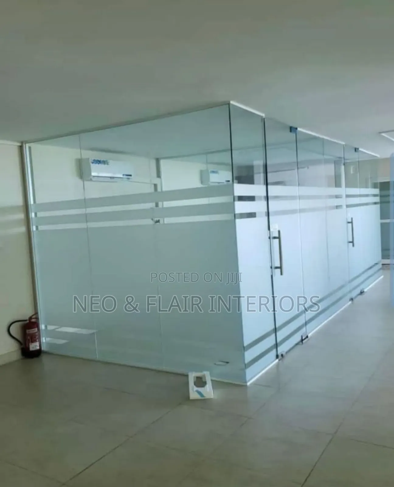 10mm Glass Aluminium Office Partitions