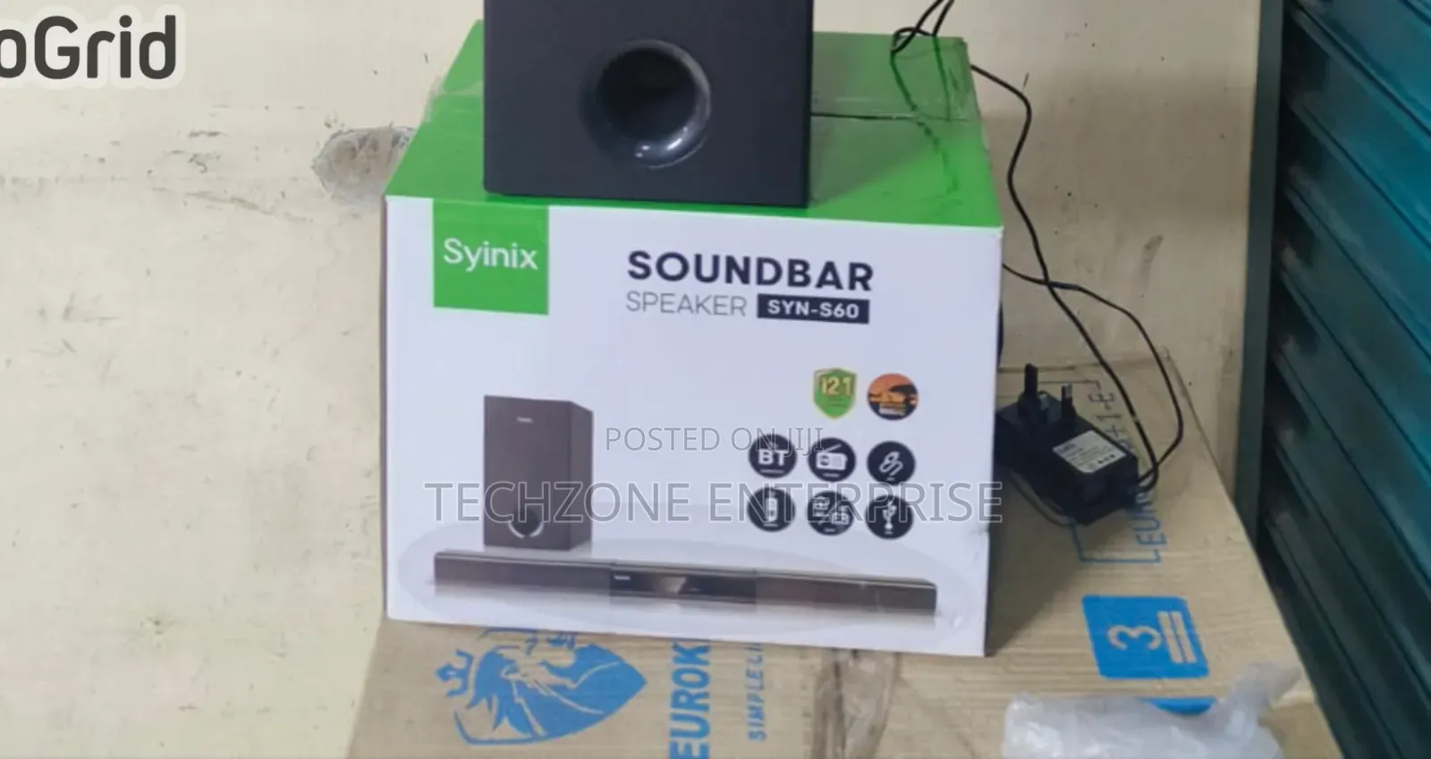 Synix 2.1ch Sound Bar Syn-S60 Speaker System - Black 