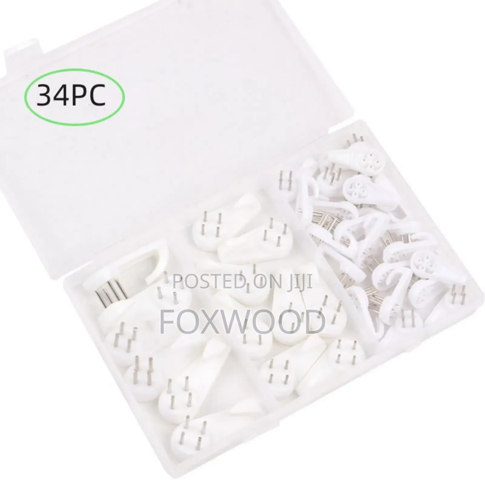 Aset of 34 Invisible Nail Wall Hooks,