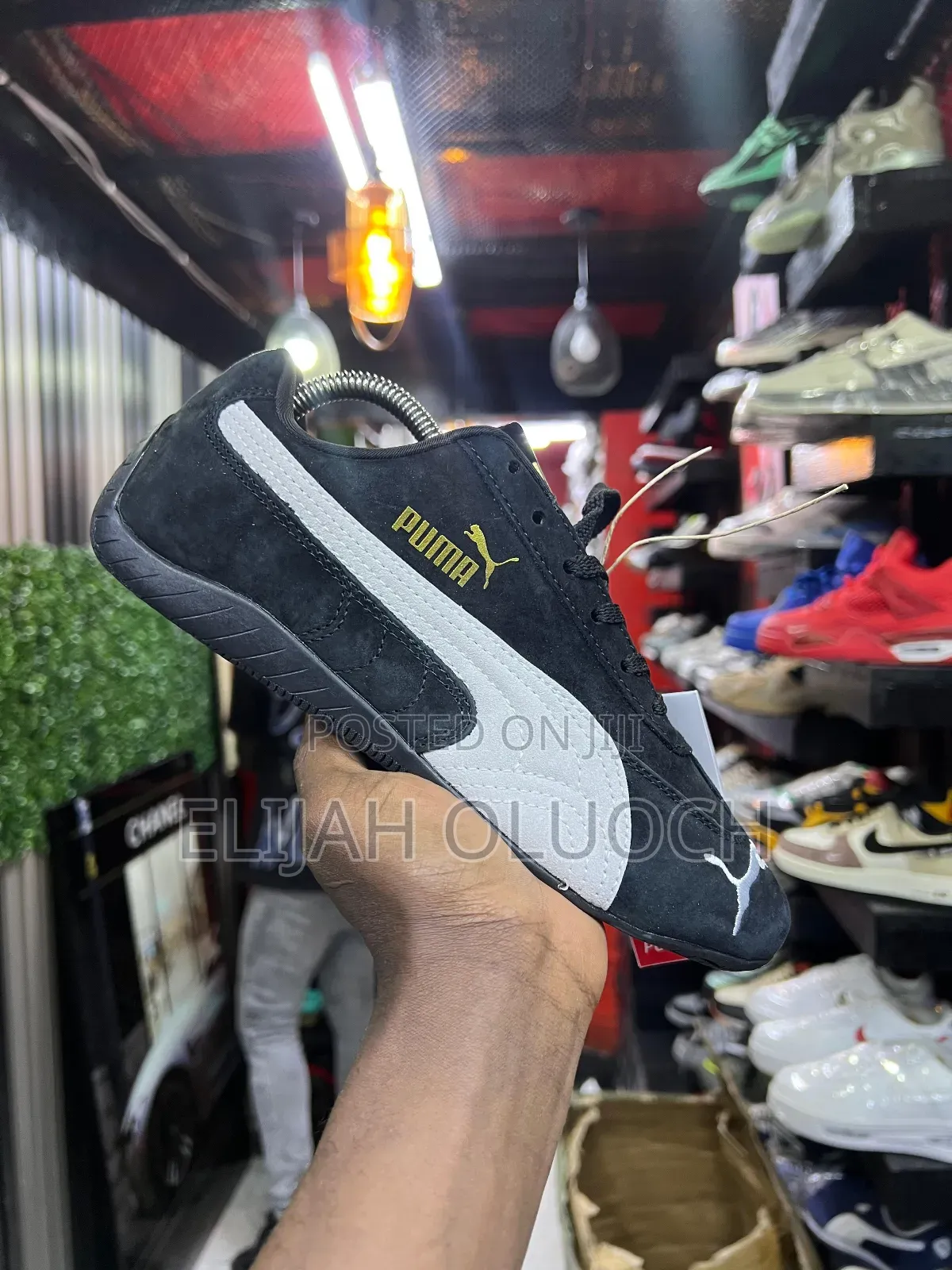 Black/White Puma Speedcat Sneakers