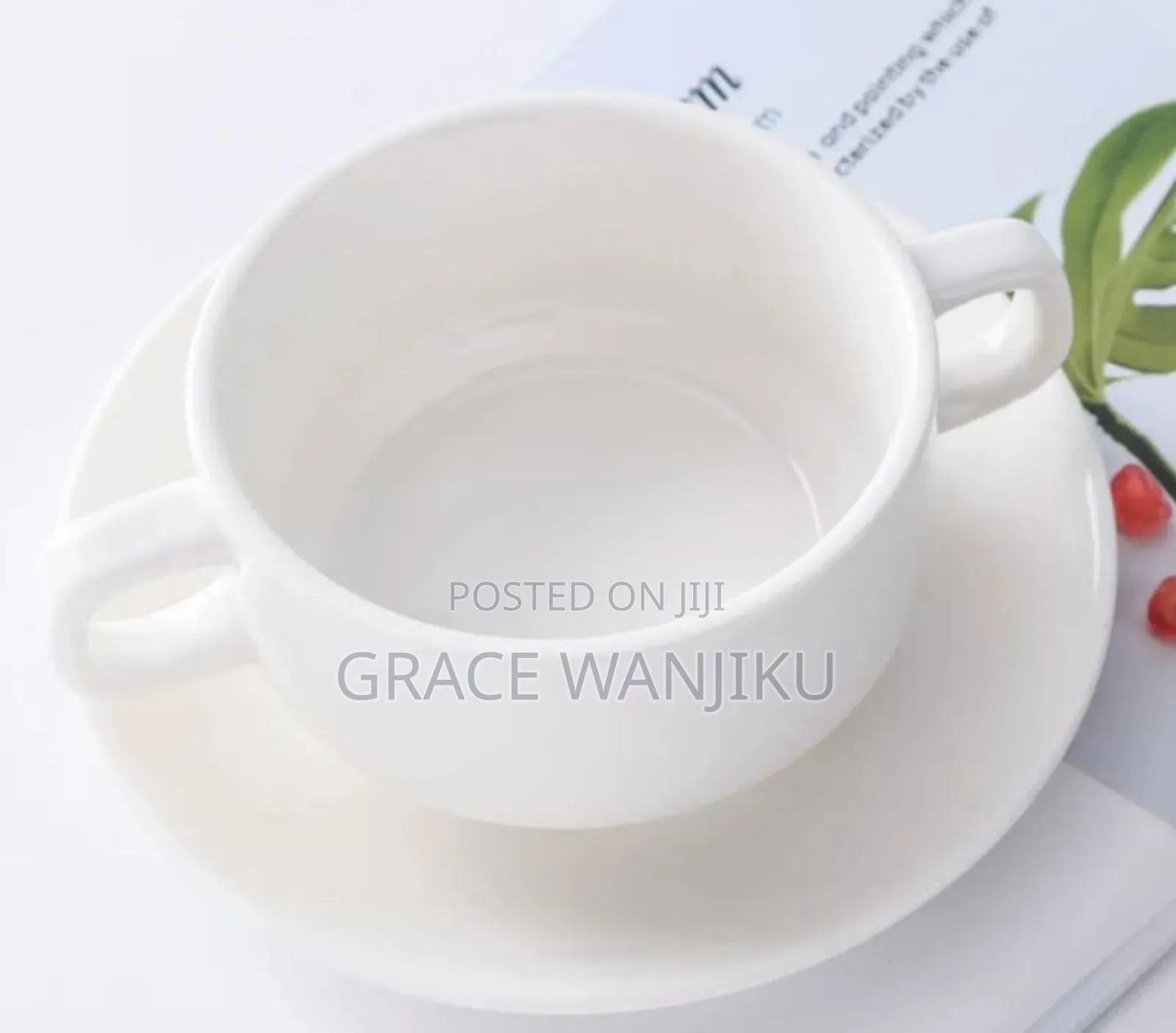 Ceramic Soup Bowl With Sorcer