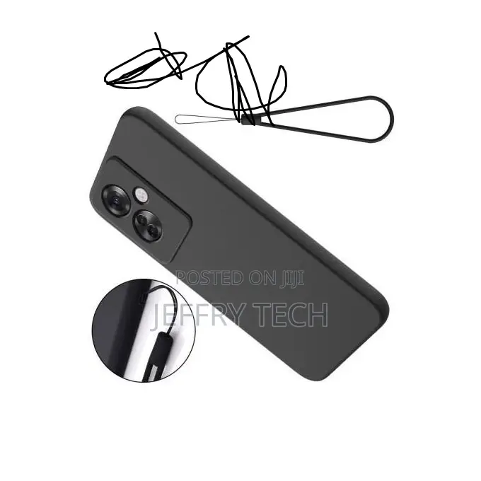 Oppo Reno 11f 5g Silicone Shockproof Back Cover Case (Black)