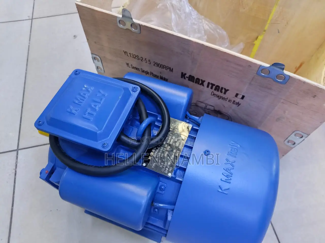 Kmax Italy 3hp Low High Speed Single Phase Electric Motor