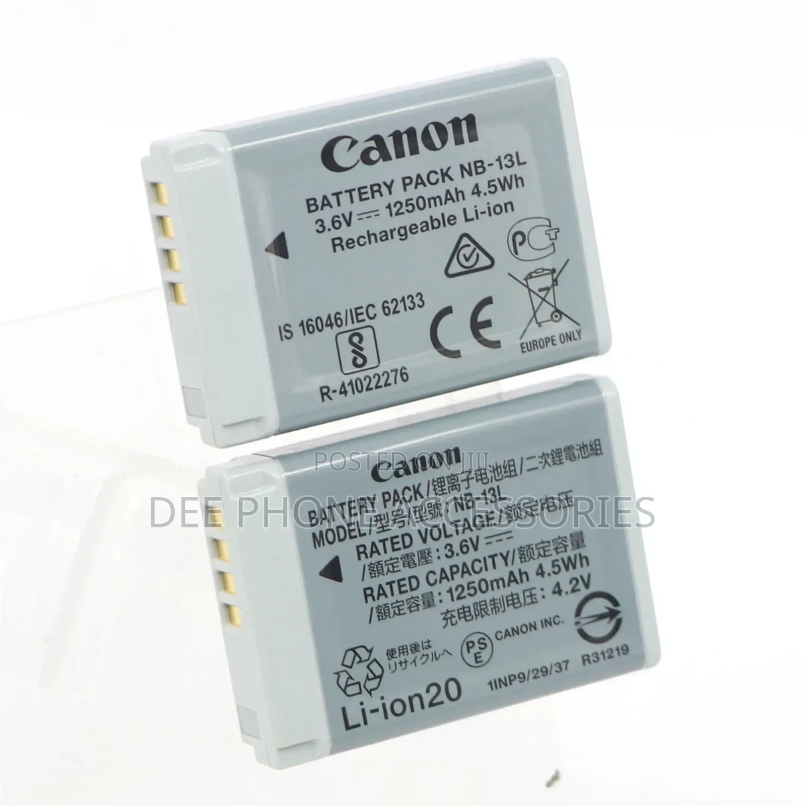 Canon Nb 13l Rechargeable Camera Battery