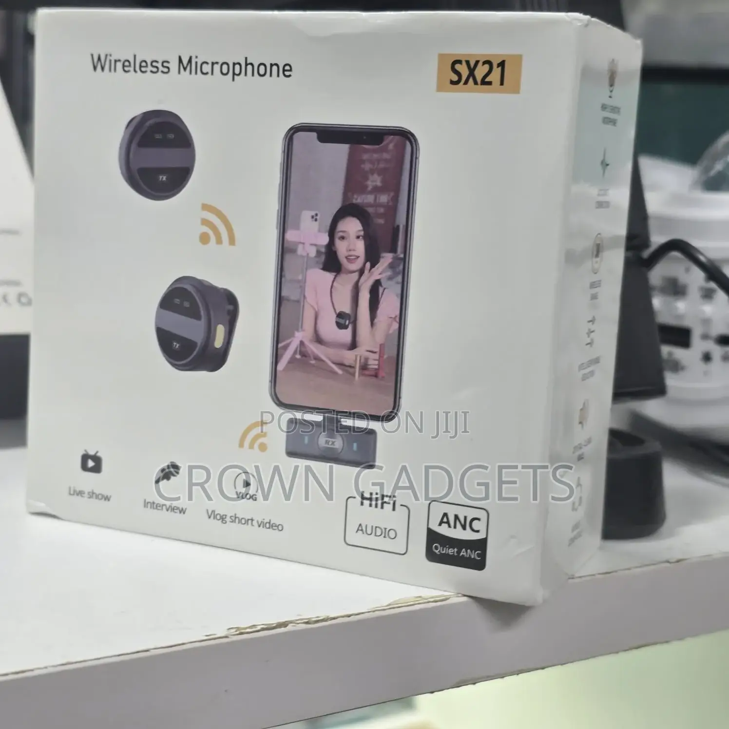 Sx21 Clip-on Wireless Mics With Charging Case