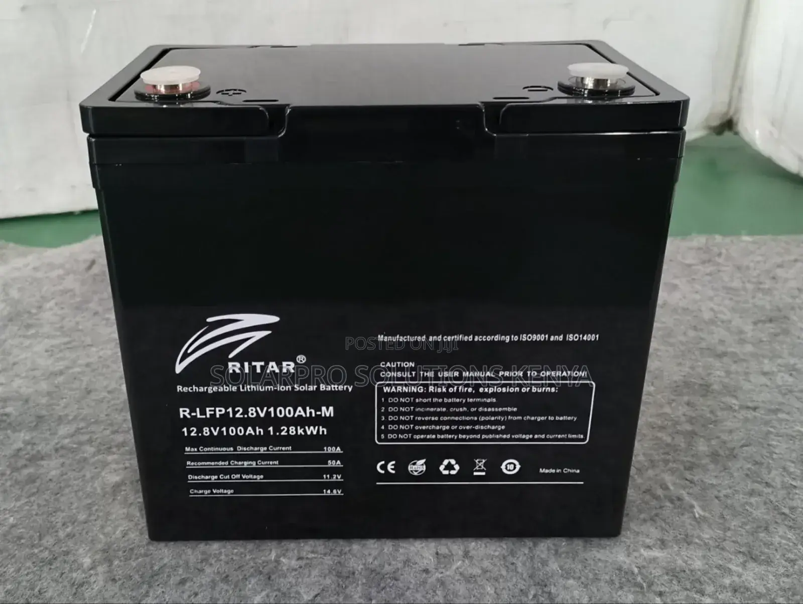 100ah 12.8v Ritar Lithium Batteries