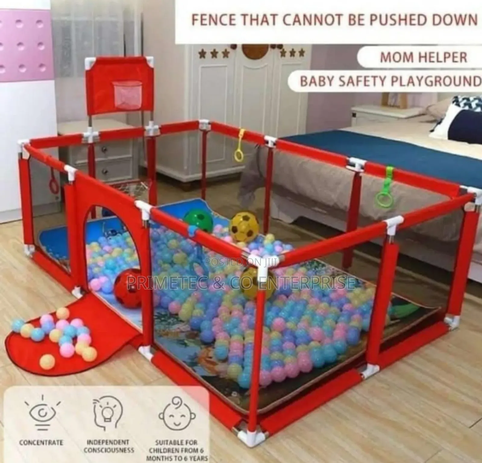 Kids Safety Play Fence (30 Balls)