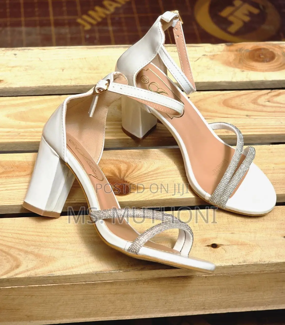 Glam Chunky Open Heels *Sizes: 36 37 38 39 40 41*