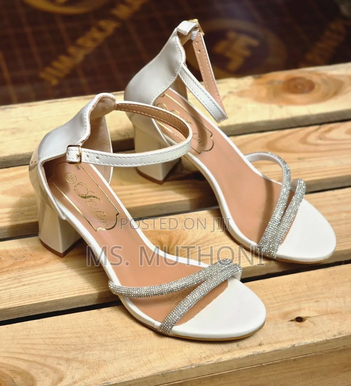 Glam Chunky Open Heels *Sizes: 36 37 38 39 40 41*