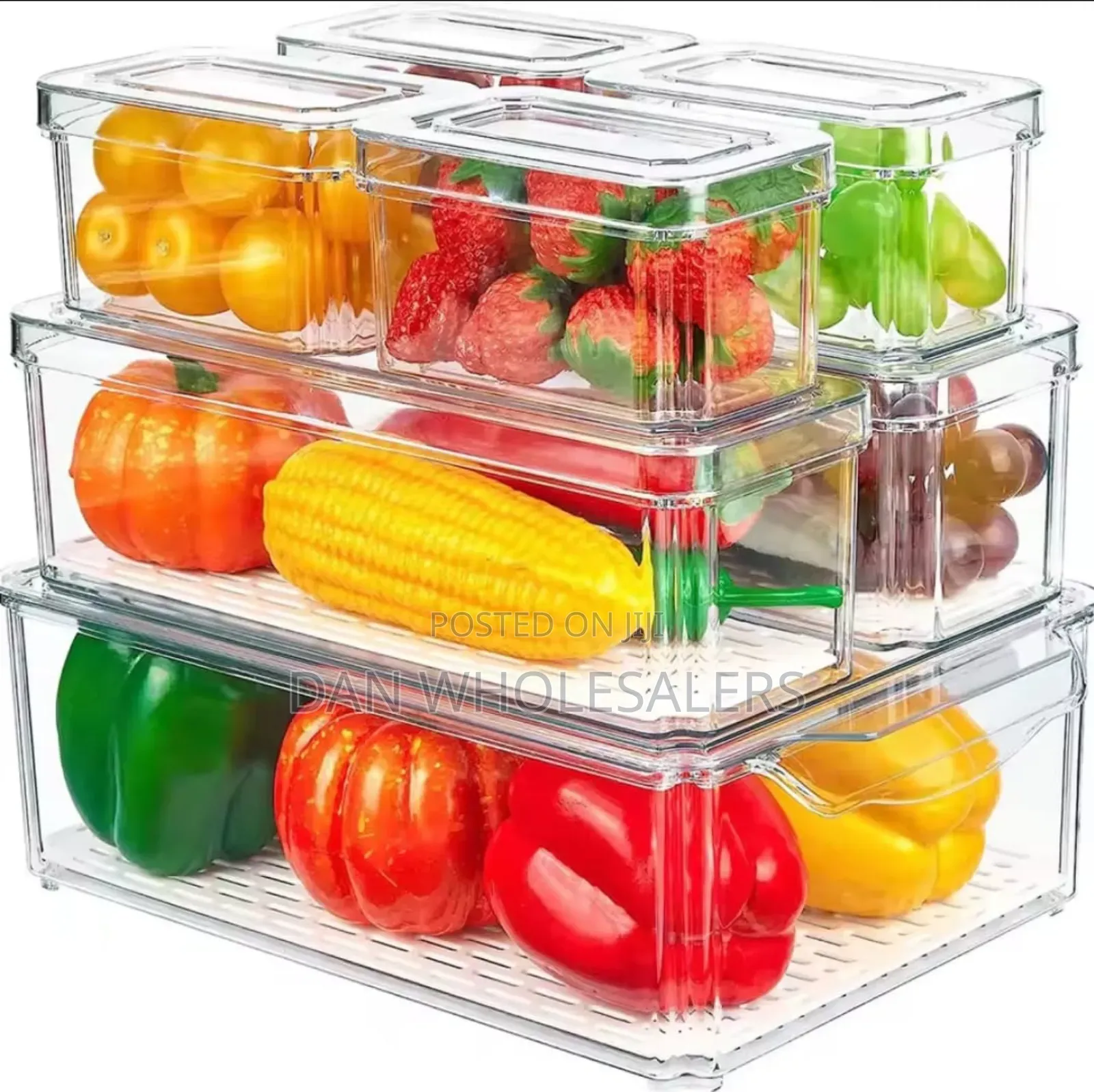 14pcs Stackable Fridge Storage Organizers