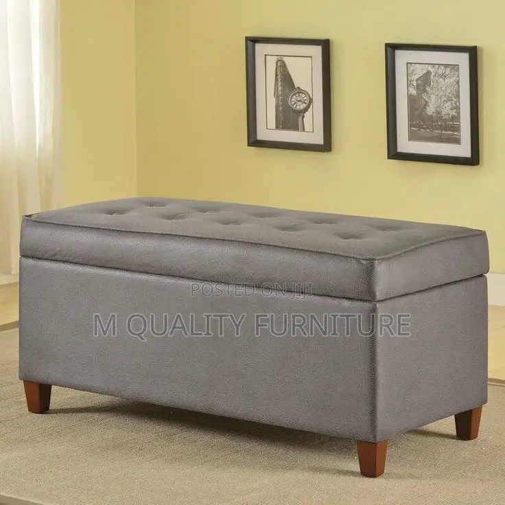 Gray Classic New Indoor Ottoman