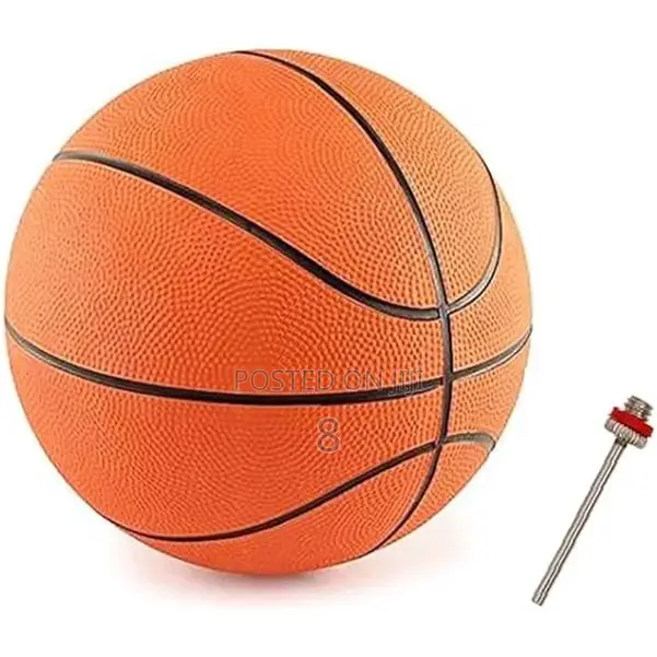 Kids’ Adjustable Basketball Set With Ball and Pump
