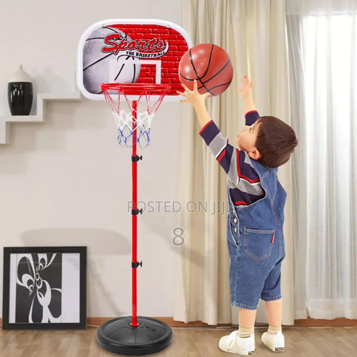 Kids’ Basketball Game Set With Stand and Accessories
