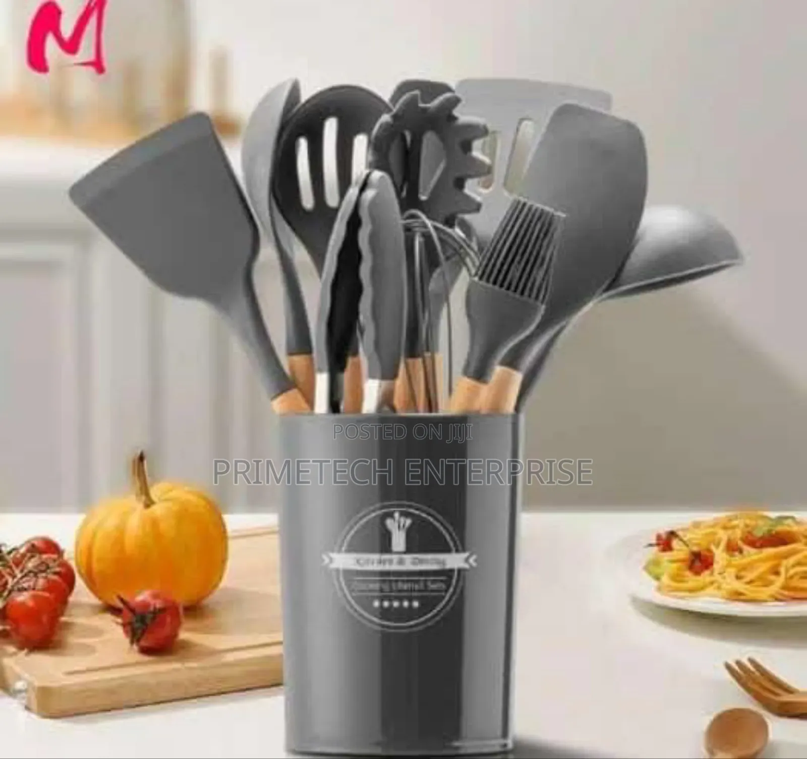 Grey Silicon. Spoons 12pcs