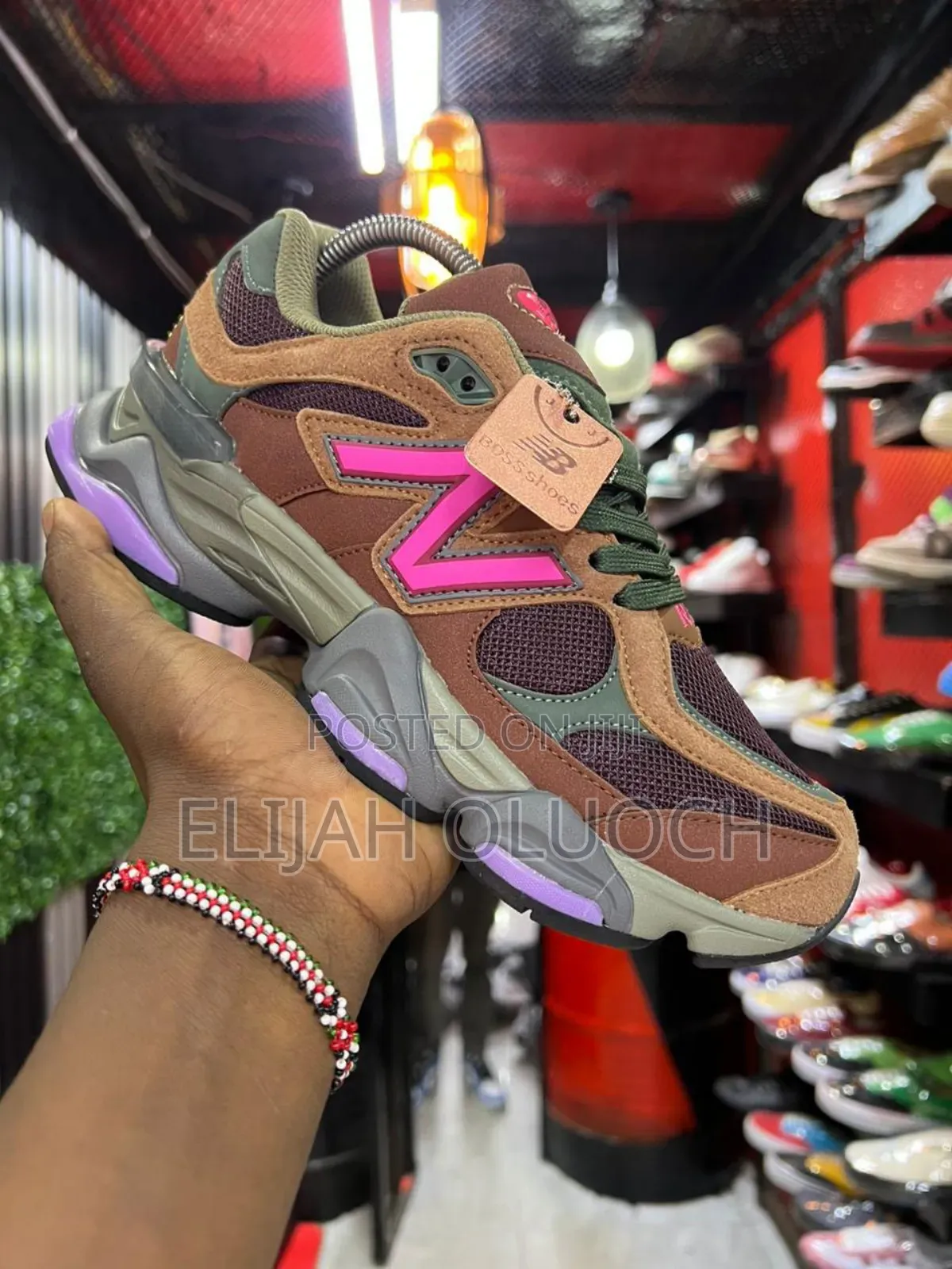 New Balance 9060 Rich Oak Burgundy