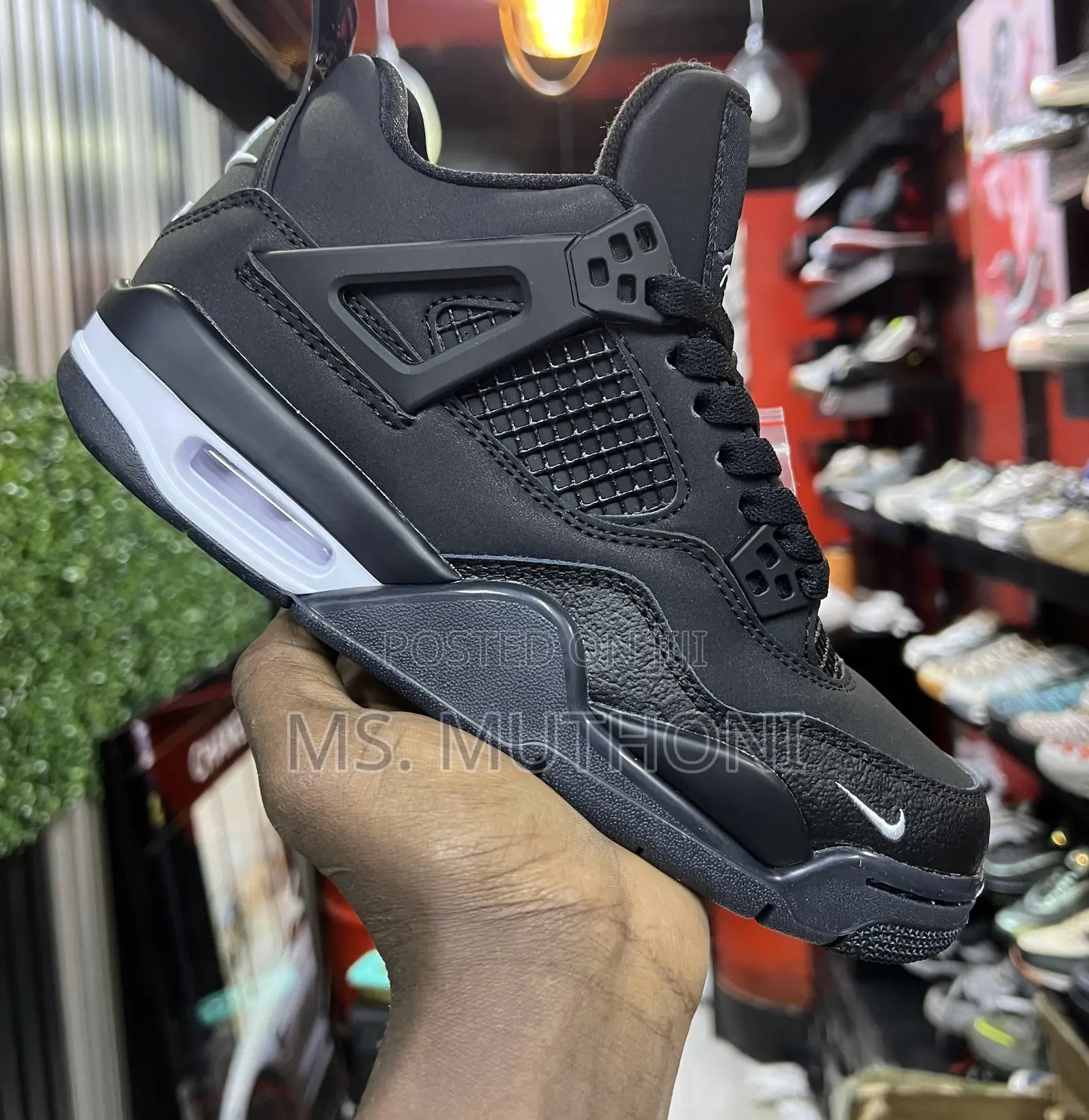 High Quality Black / Green Bike” Jordan 4 “ Sizes:39-44