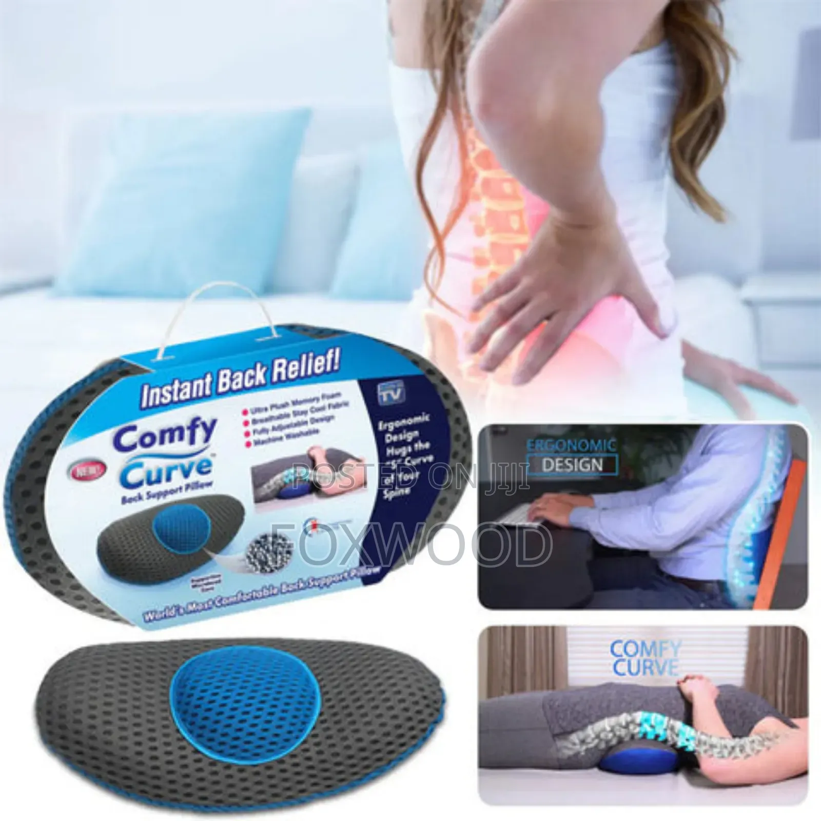 Comfy Curve Back Support Pillow.