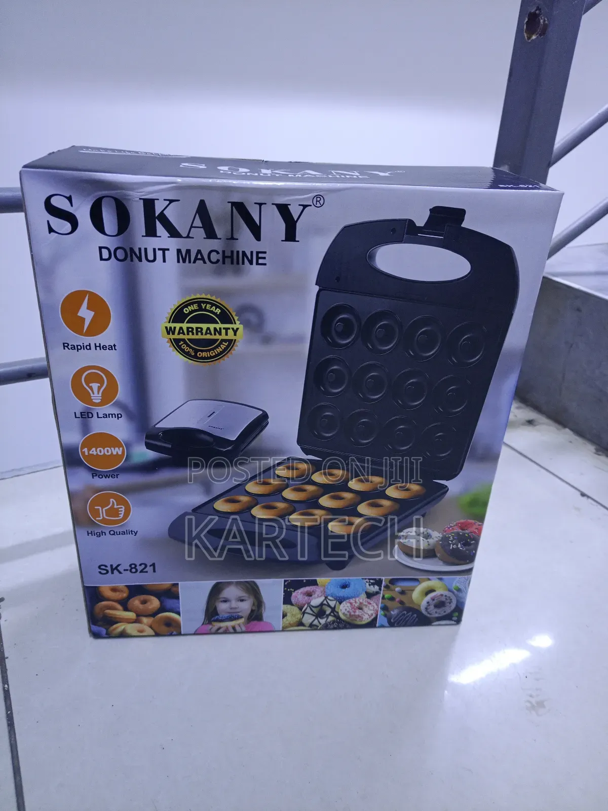 Sokany 12 Slots 1400w Sk-821 Donut Maker