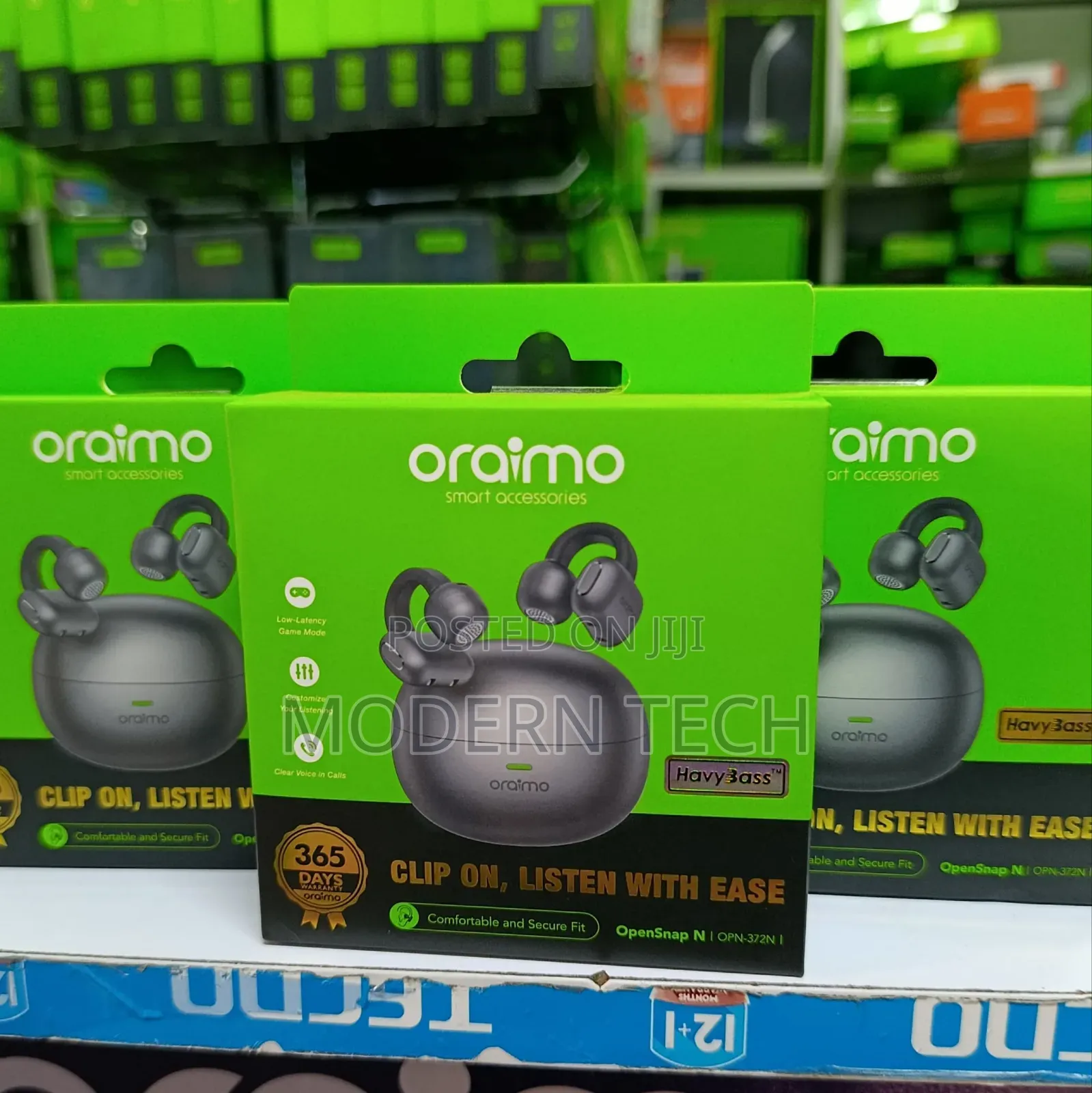 Oraimo Opensnap N Clip-on Open-Ear Earbuds