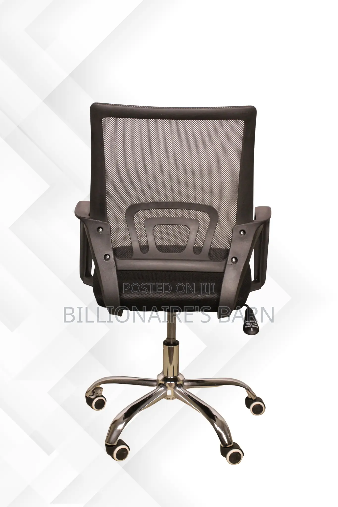 Office Chair; Captain Swivel Secretarial Mesh Black