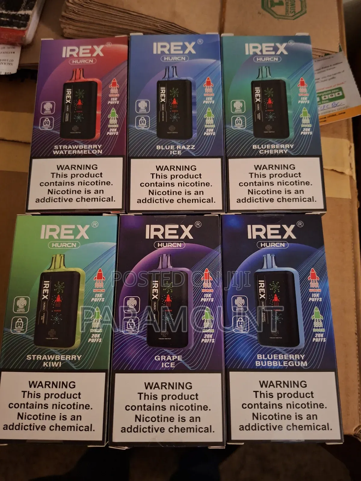 Irex Puffs Rechargeable With Smart Touch.