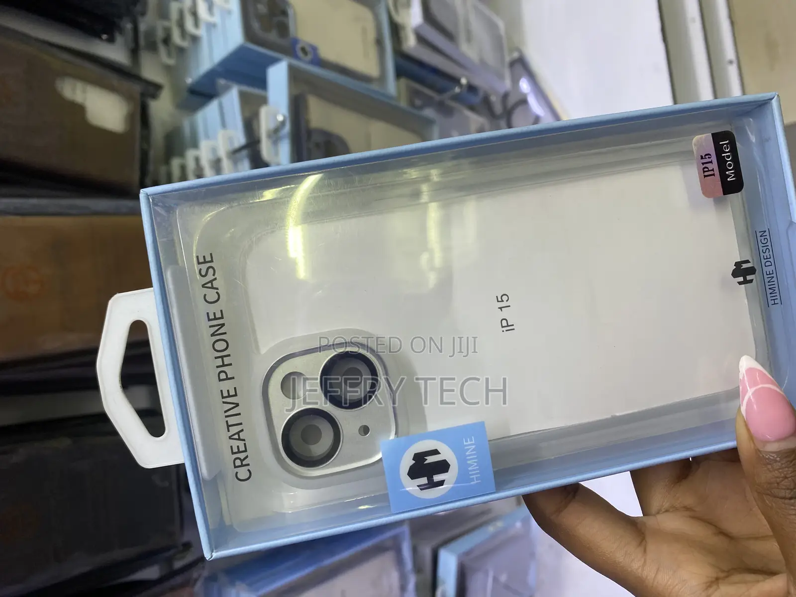 Chics Colored Border Frame Edge Clear for iPhone 15