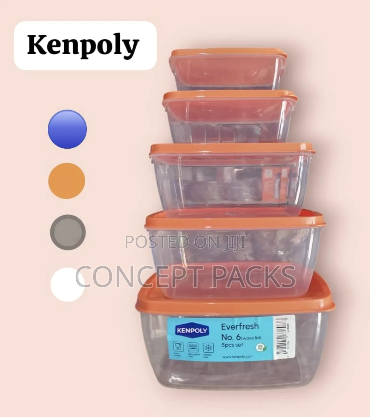 Kenpoly Everfresh Food Containers 5pc.