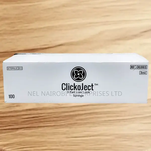 Clickoject 3 Part Luer Lock 3ml (100's)