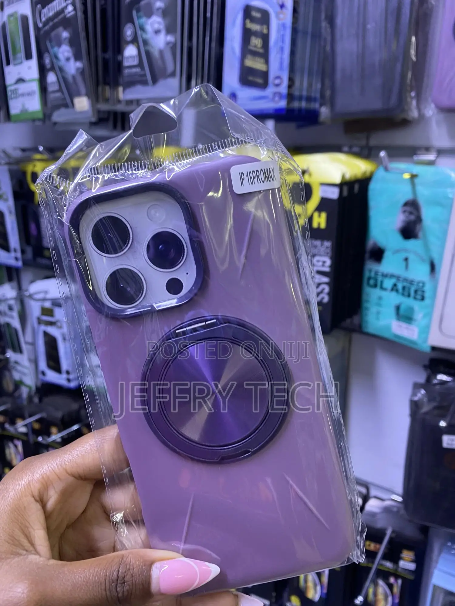 Nijiadi iPhone 16 Pro Max Phone Case With Stand, 360°