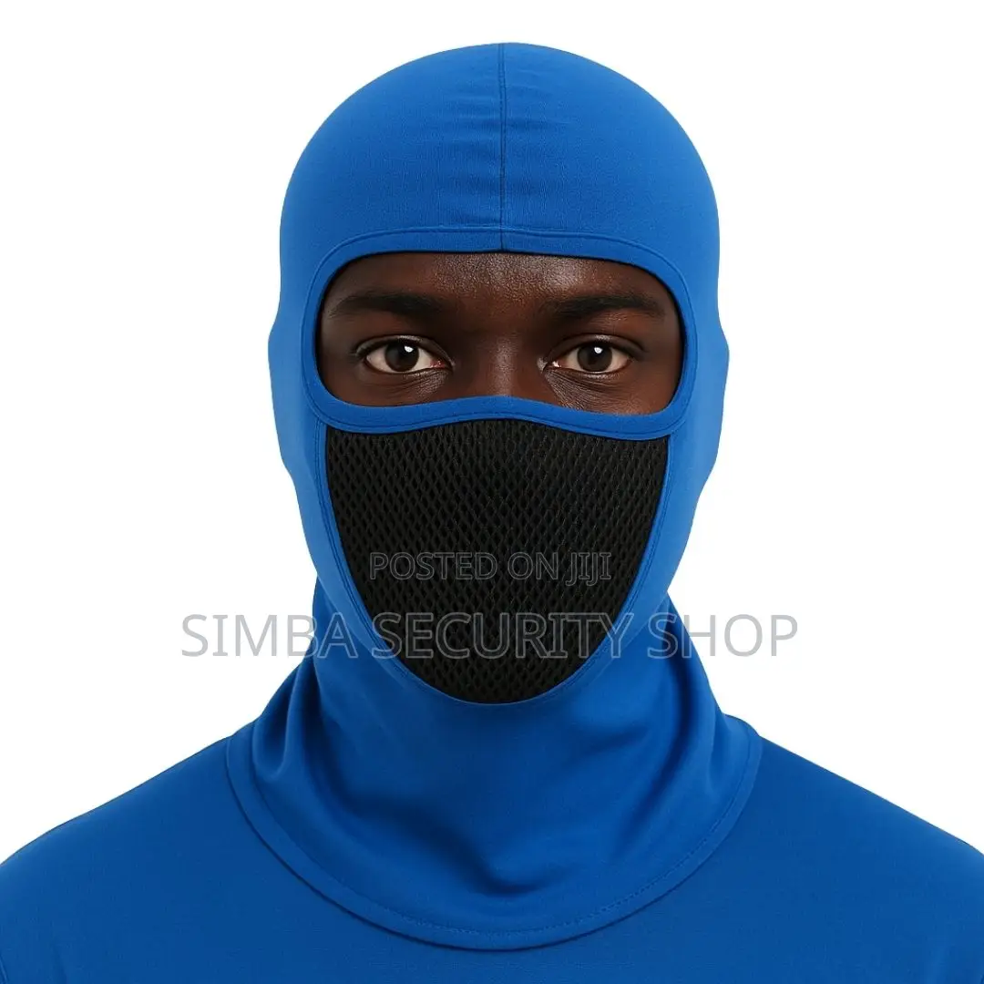 Blue Ski Mask Balaclava With Mesh Filter for Dust Smoke Fm5