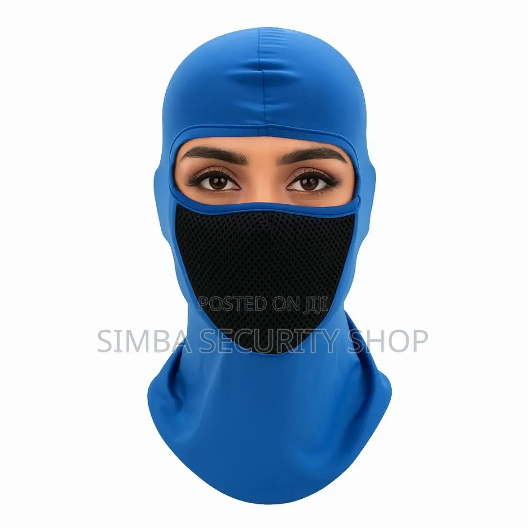 Blue Ski Mask Balaclava With Mesh Filter for Dust Smoke Fm5