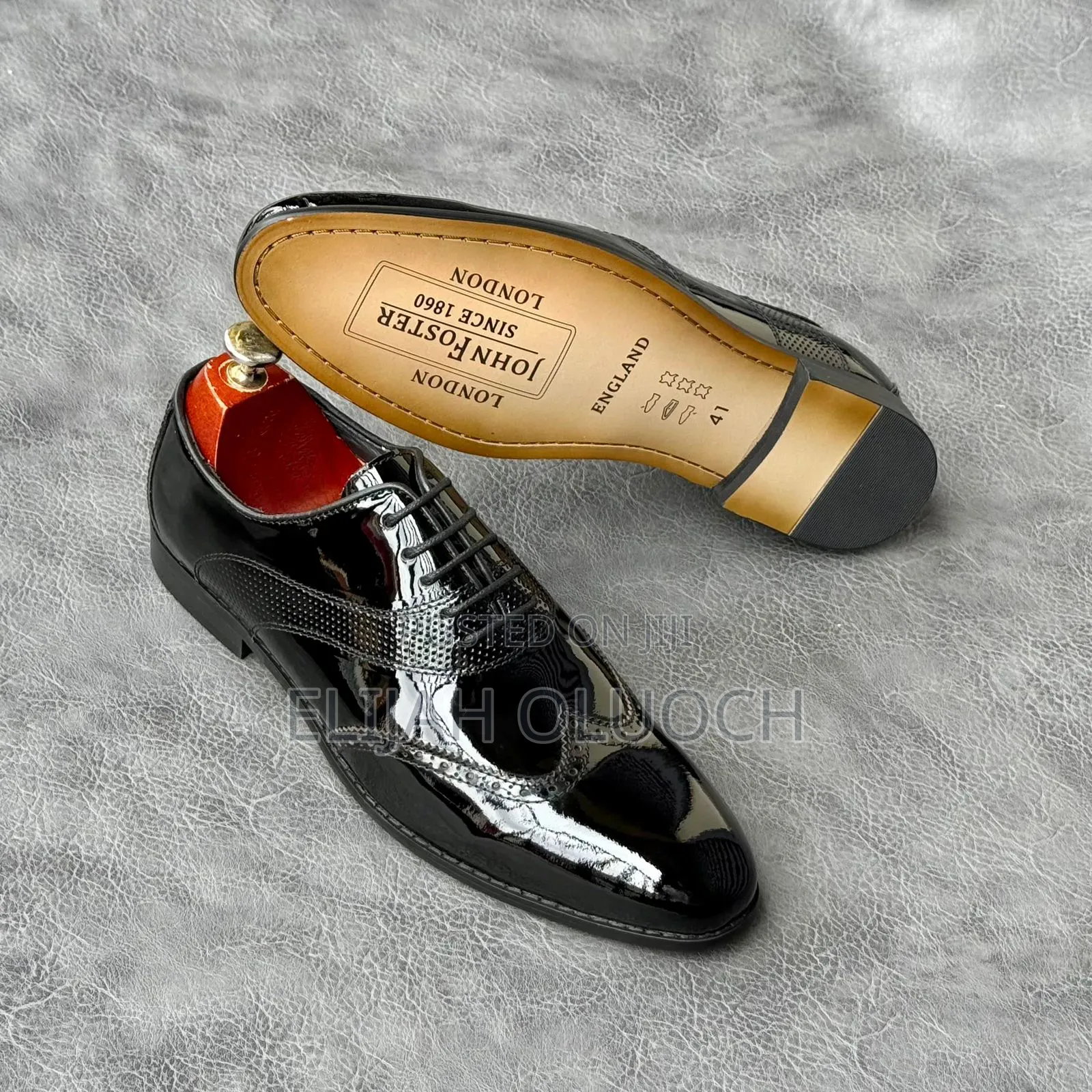 Wetlook Billionaire Official Shoes John Foster Black