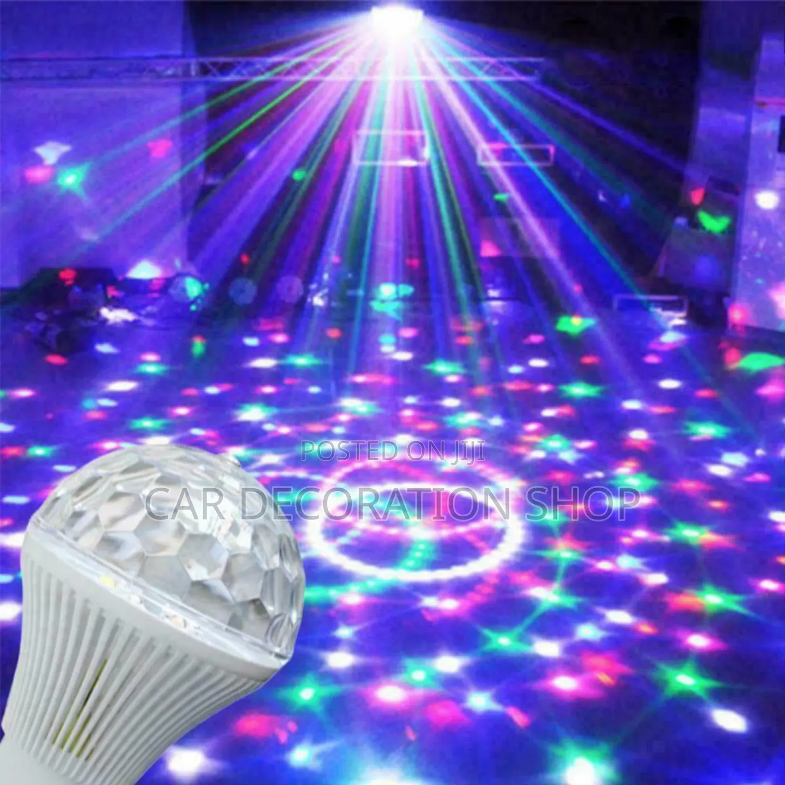 360° Rotating Colorful Crystal Led Bulb Disco Bulb