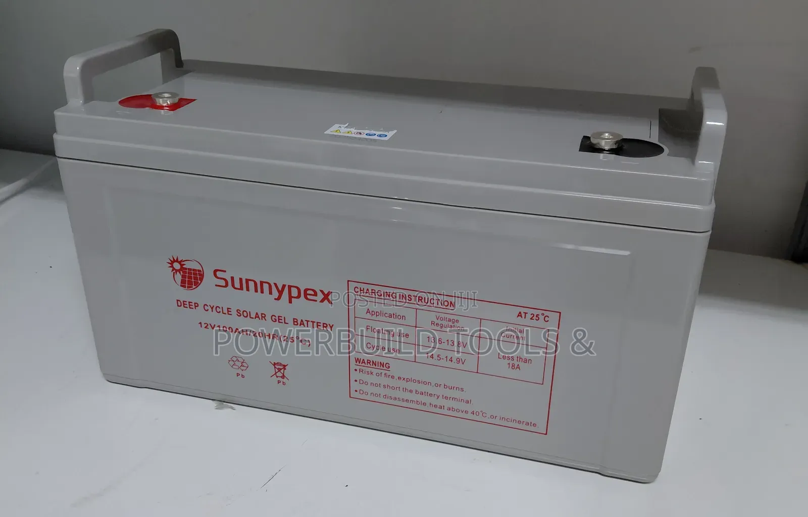 Sunnypex 100ah 12v Deep Cycle Solar Gel Battery