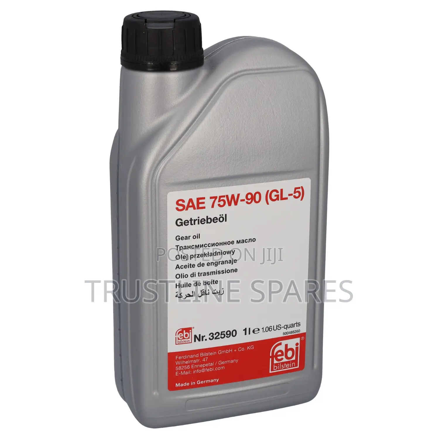 Vw Gear Oil 75w90 Febi– Gl-4/Gl-5 Full Synthetic