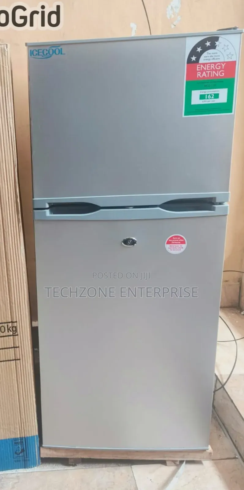 Ice Cool 118 Liters BCD-118 Double Door Top Freezer Fridge 