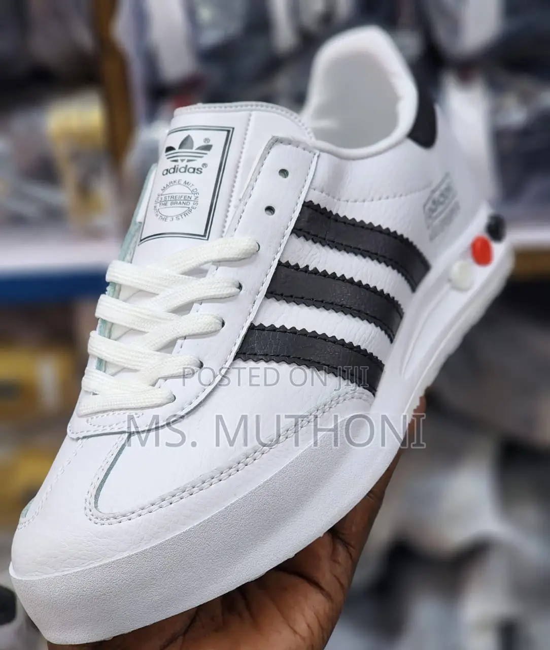 Adidas Keller Super White /Black Size 40-45