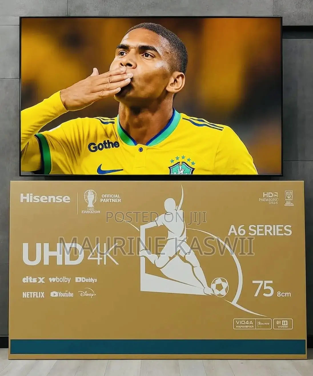 Hisense 75′′ Uhd Smart Frameless Tv – (2025 Mod