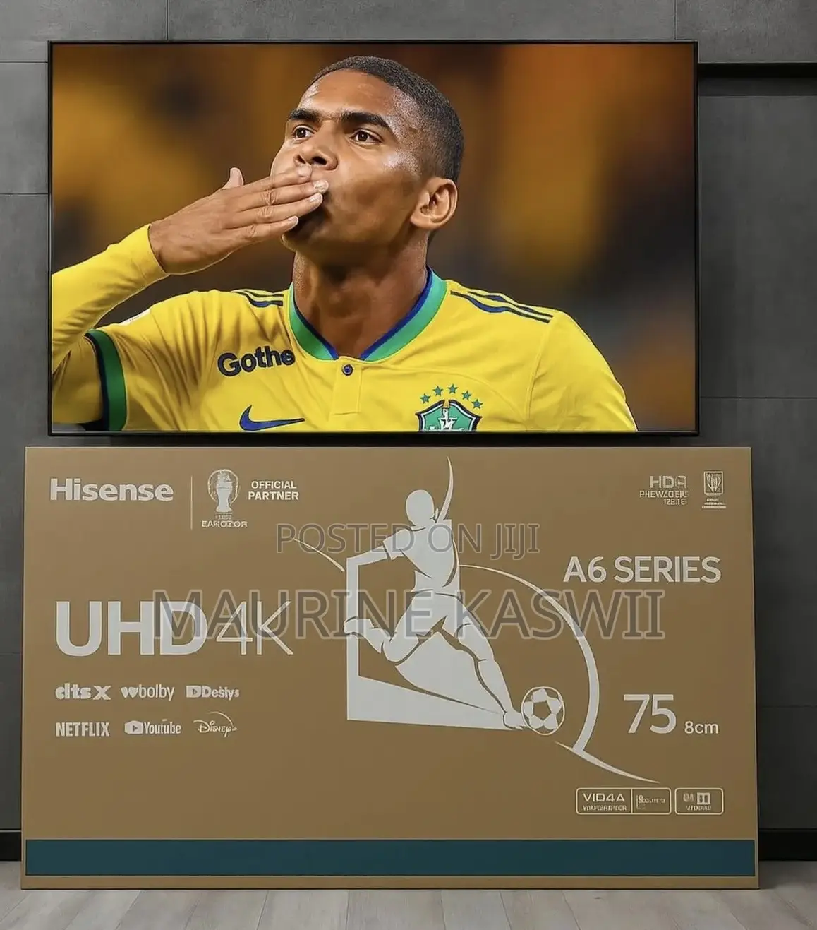 Hisense 75′′ Uhd Smart Frameless Tv – (2025 Mod