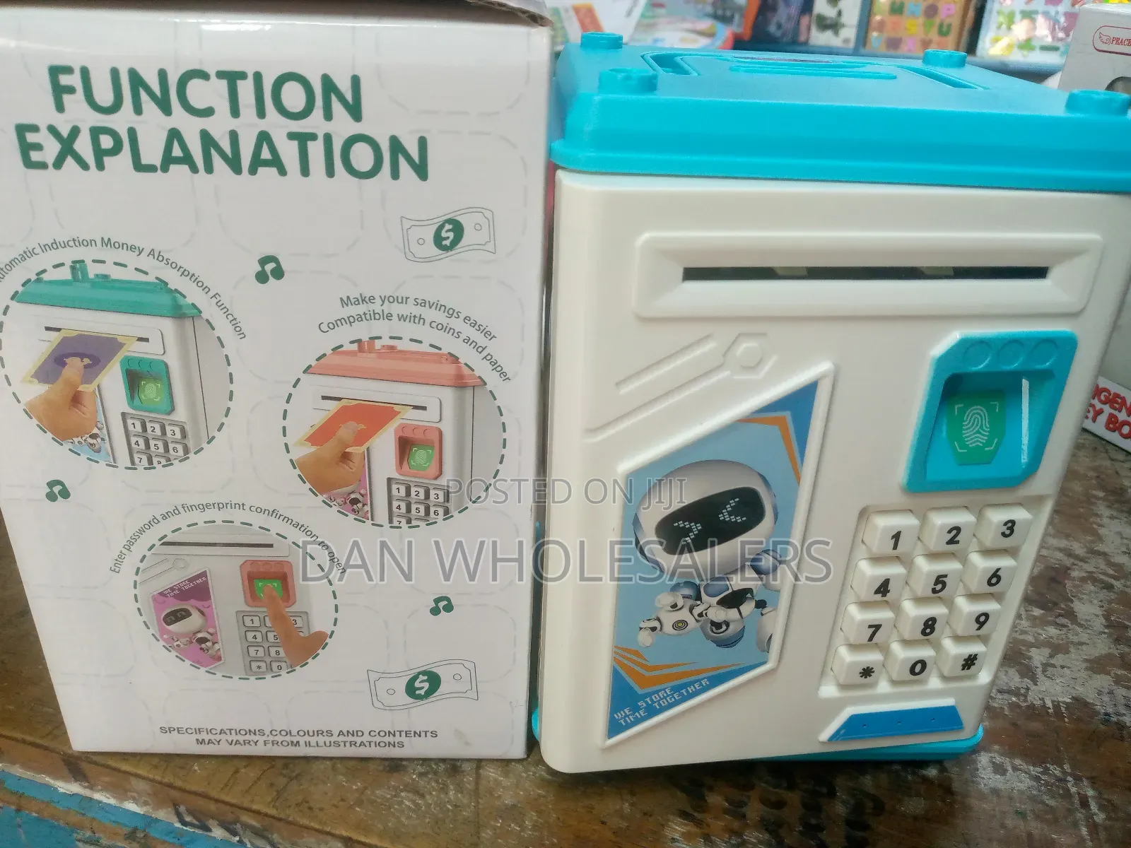 Kids Saving Bank With Finger Print Sensor