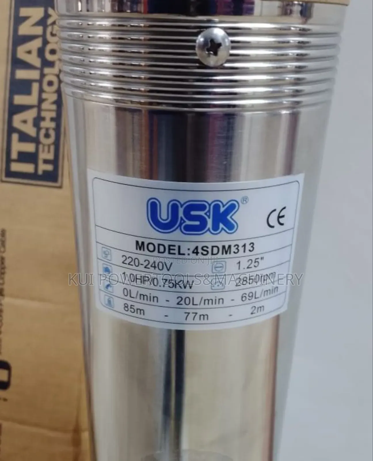 Usk 85m Head Submersible Water Pump/ 1hp Submersible Water Pump
