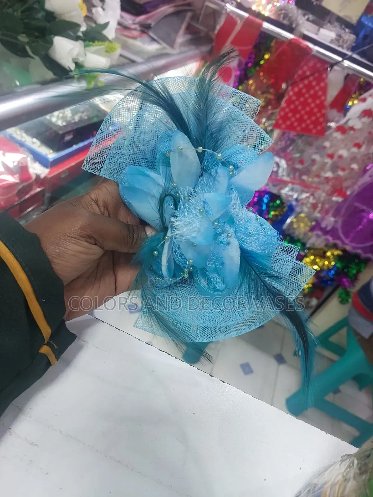 Fascinators Blue 1000 Kenya Shillings