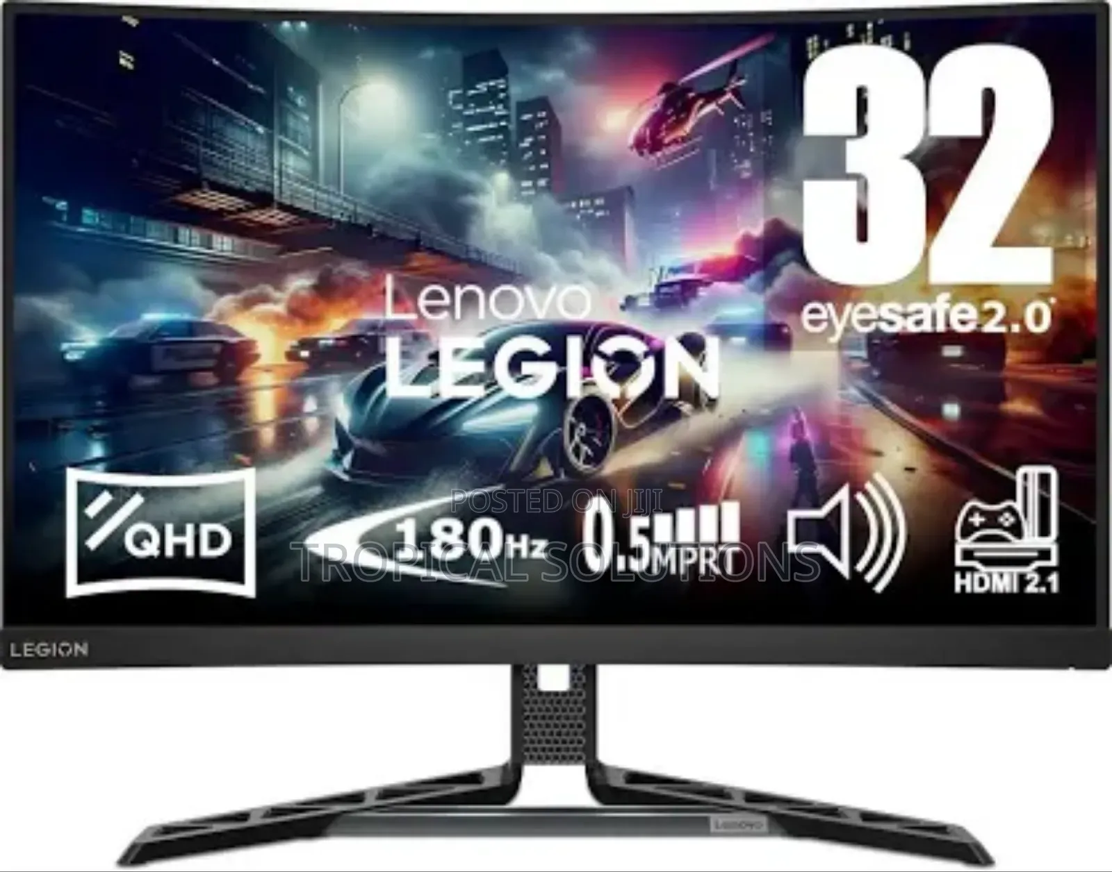 Lenovo Legion R32qc-30 31.5" QHD Curved Gaming Monitor