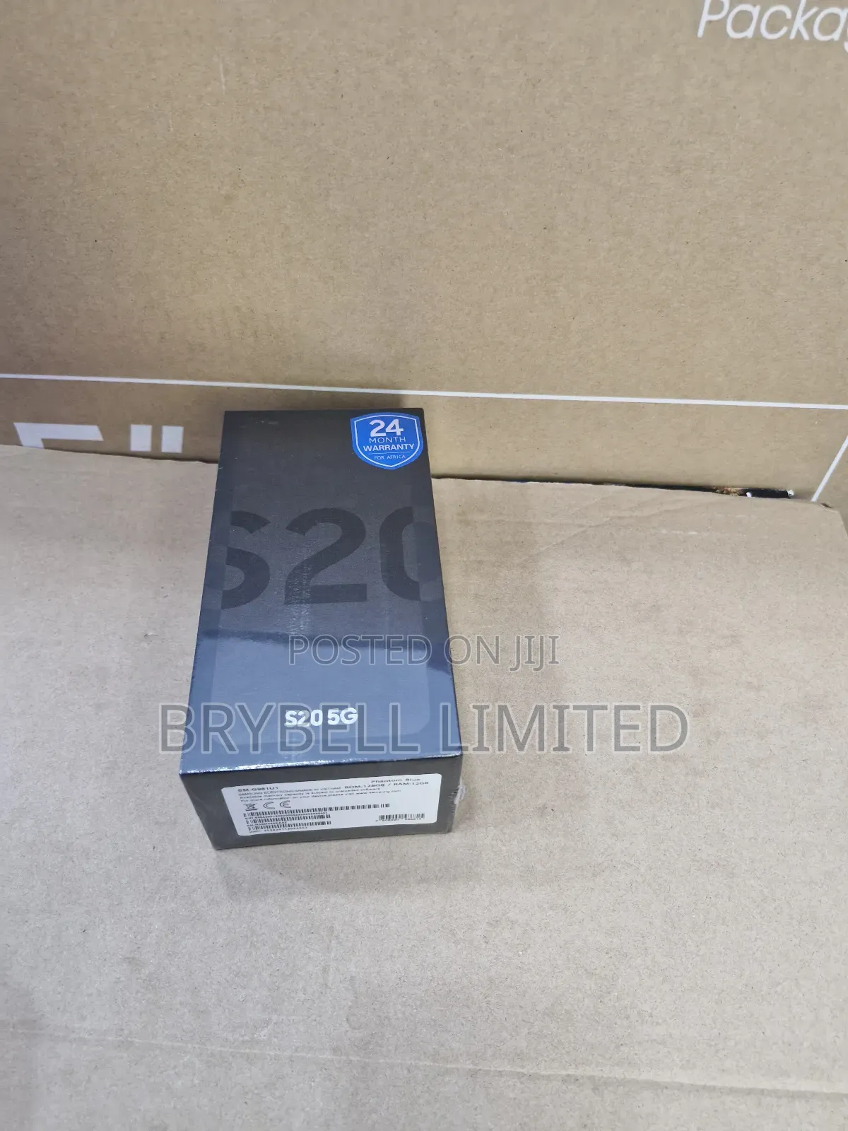 New Samsung Galaxy S20 128 GB Blue