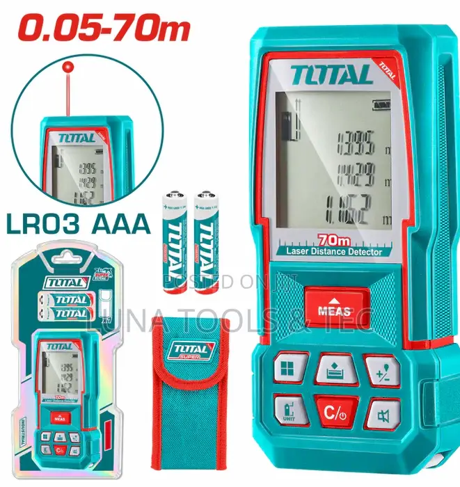 Total Tmt57026 Laser Distance Detector Range:0.05-70m