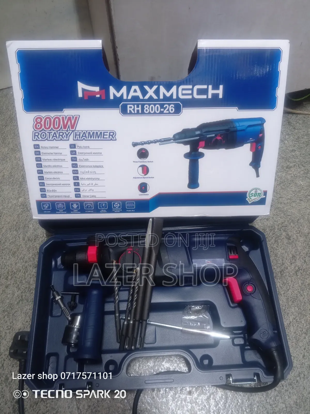 800w Maxmech Rotary Hammer